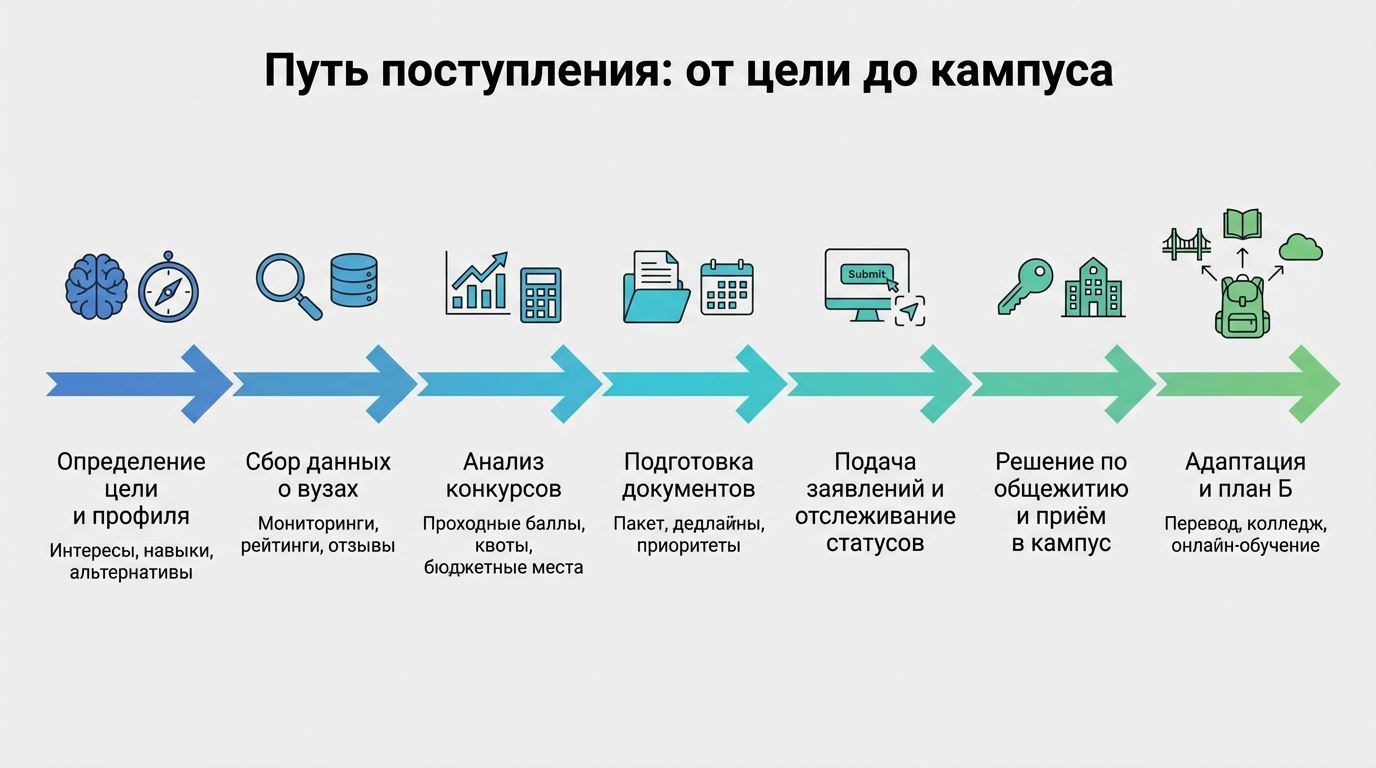 Путь поступления в ВУЗ